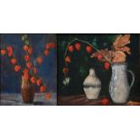 Zwei Stillleben mit Physalis/ two still life paintings