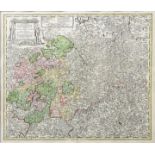 Karte von Sachsen/ map