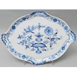 Zwiebelmusterplatte Meissen/ platter blue onion pattern