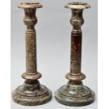 Serpentin-Leuchterpaar/ pair of candlesticks