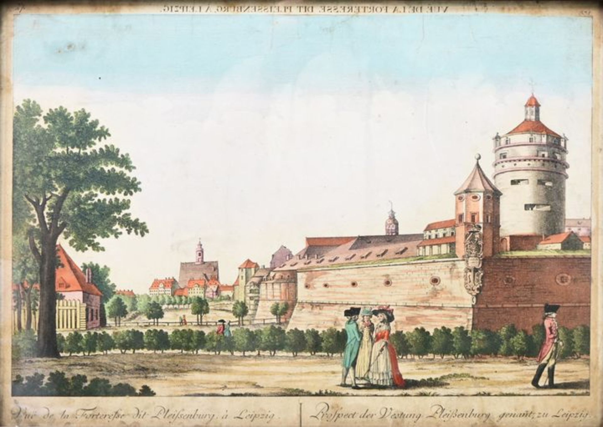 Guckkastenblatt: Pleißenburg Leipzig/ fortress Pleißenburg