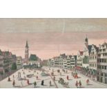 Guckkastenblatt: Frankfurt/ M./ view of the city of Frankfurt