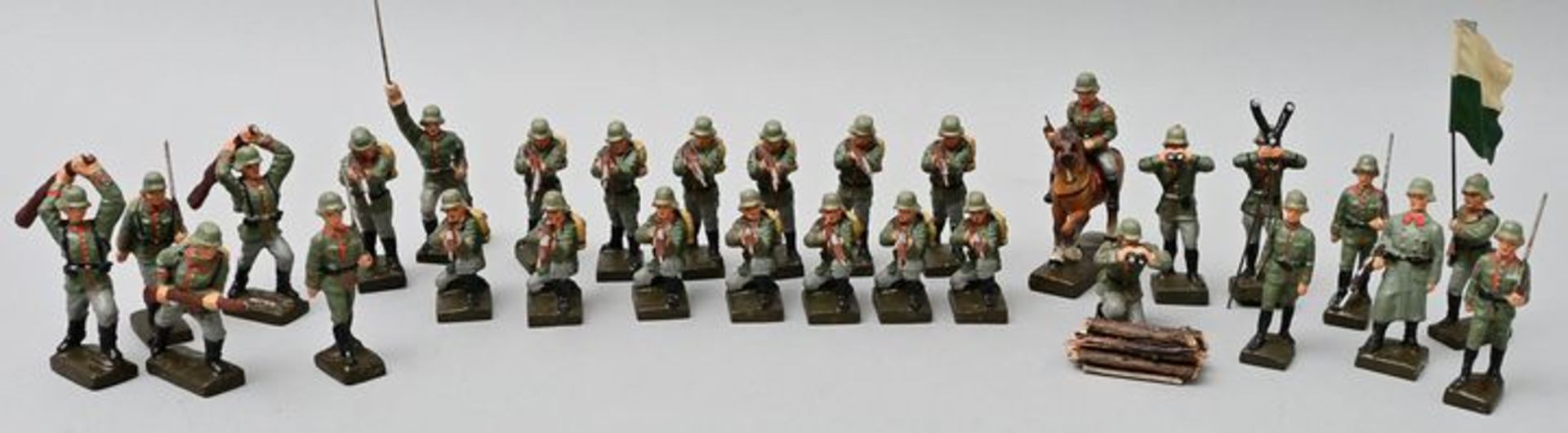 19 Lineolfiguren, I. WK / 19 Figures, I. World War