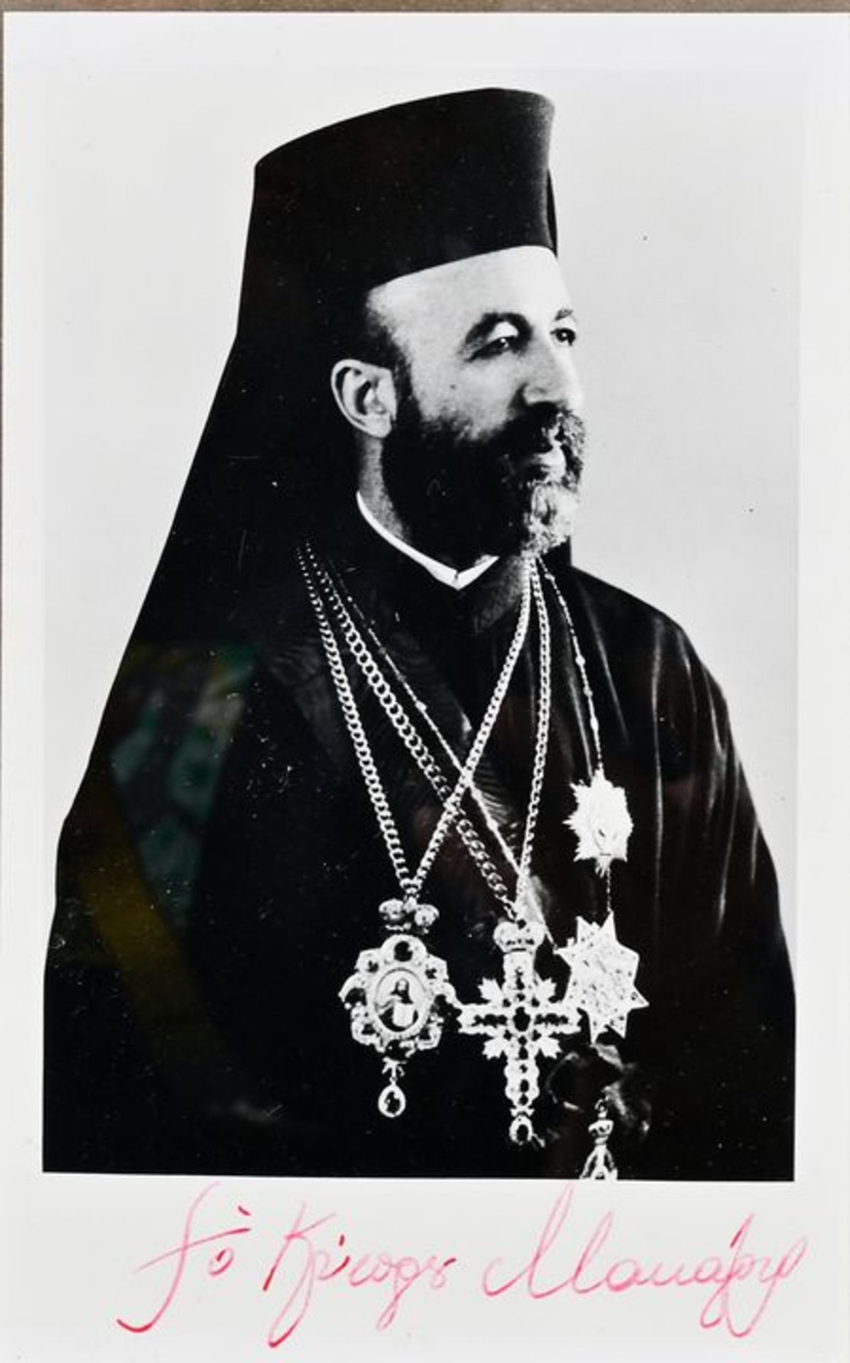 Fotografie des Erzbischofs Makarios III. / Photo of Archbishop Makarios III.