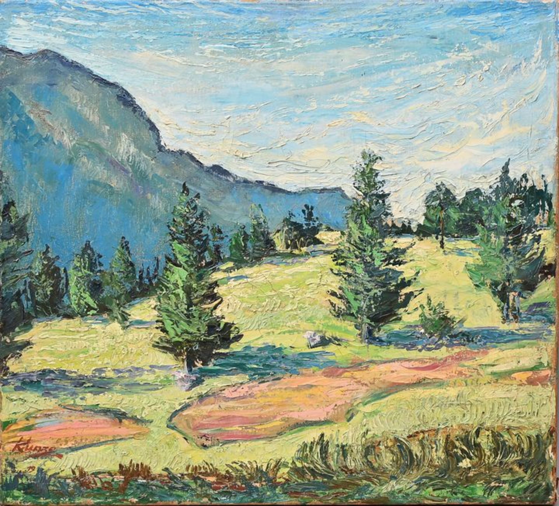 Kunte, Landschaft mit Kramer / Lanscape with Kramer