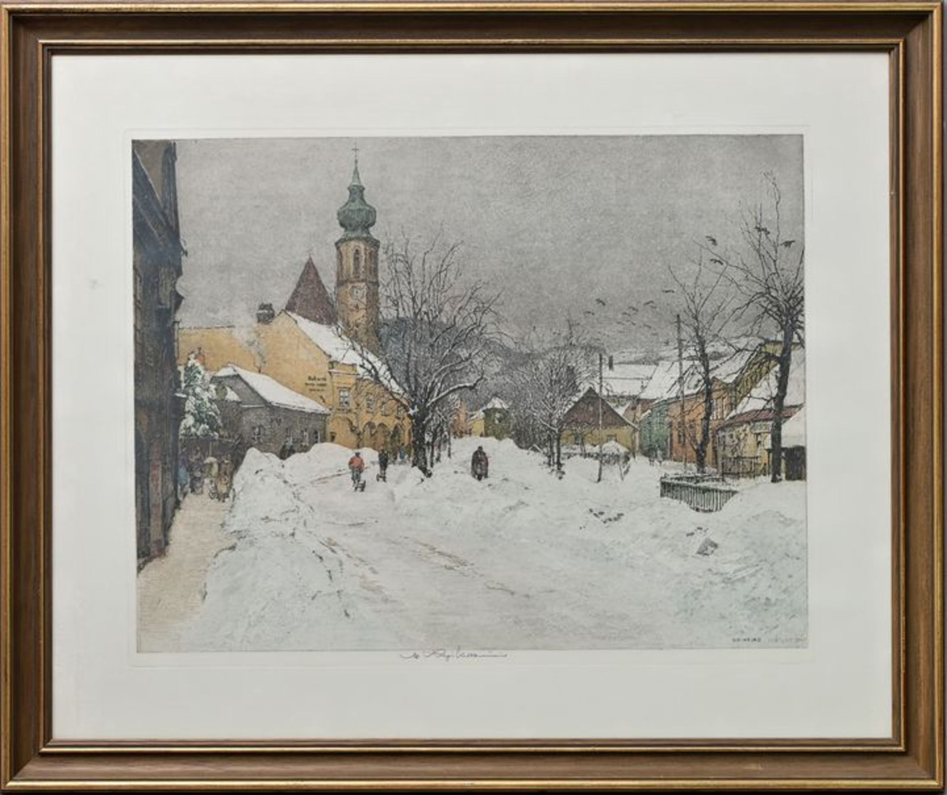 Grinzing im Winter/ view of Grinzing - Image 4 of 6