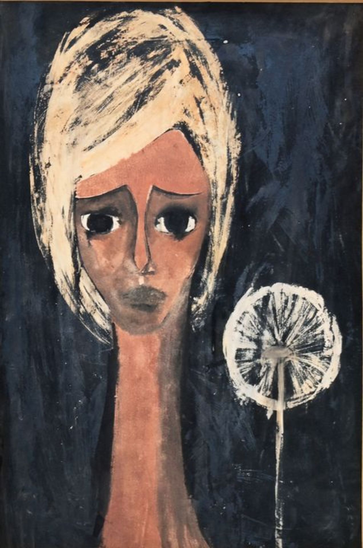 Frau und Pusteblume/ woman and dandelion