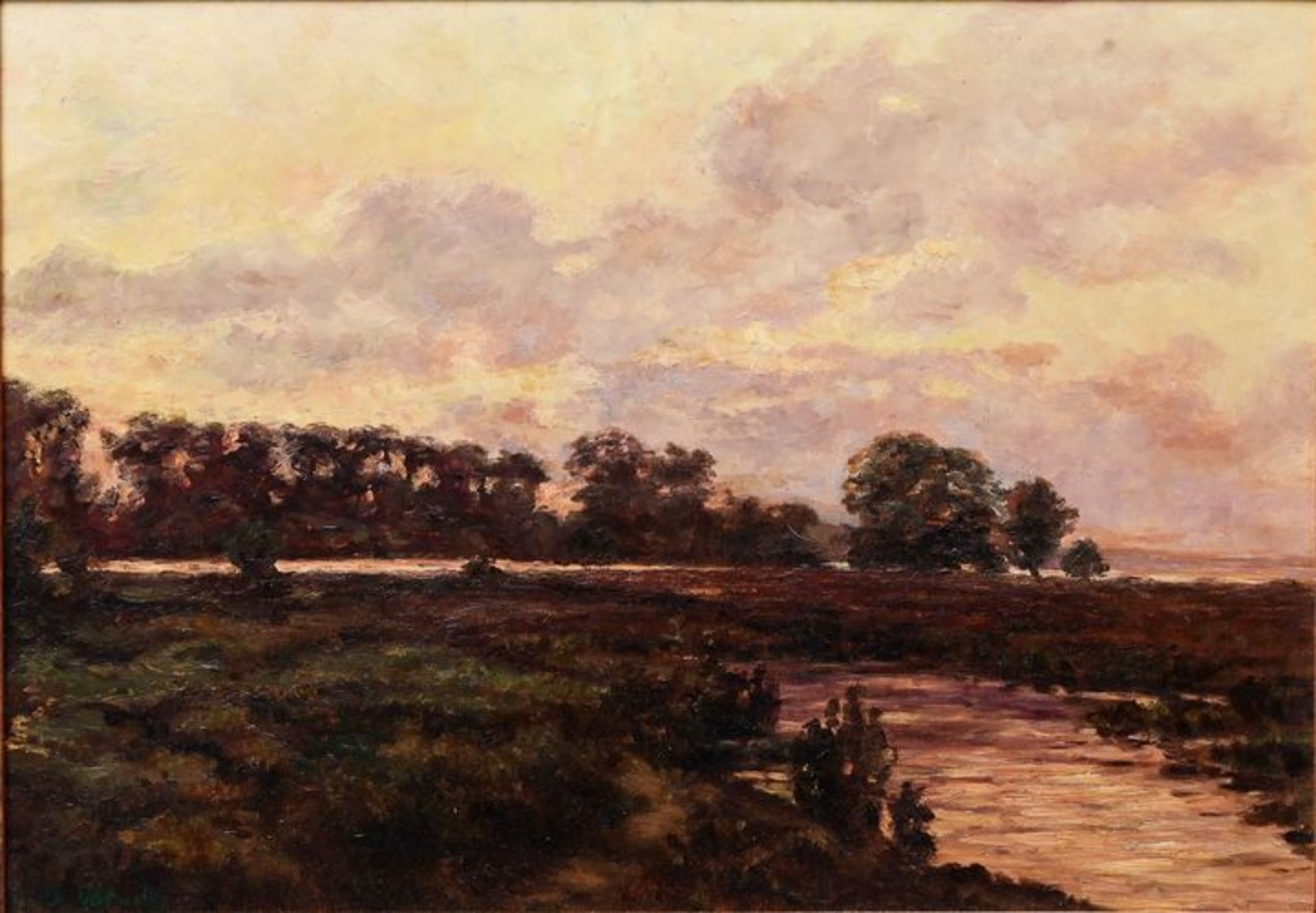 Wenike, S., Landschaft in der Dämmerung / Landscape in the twilight