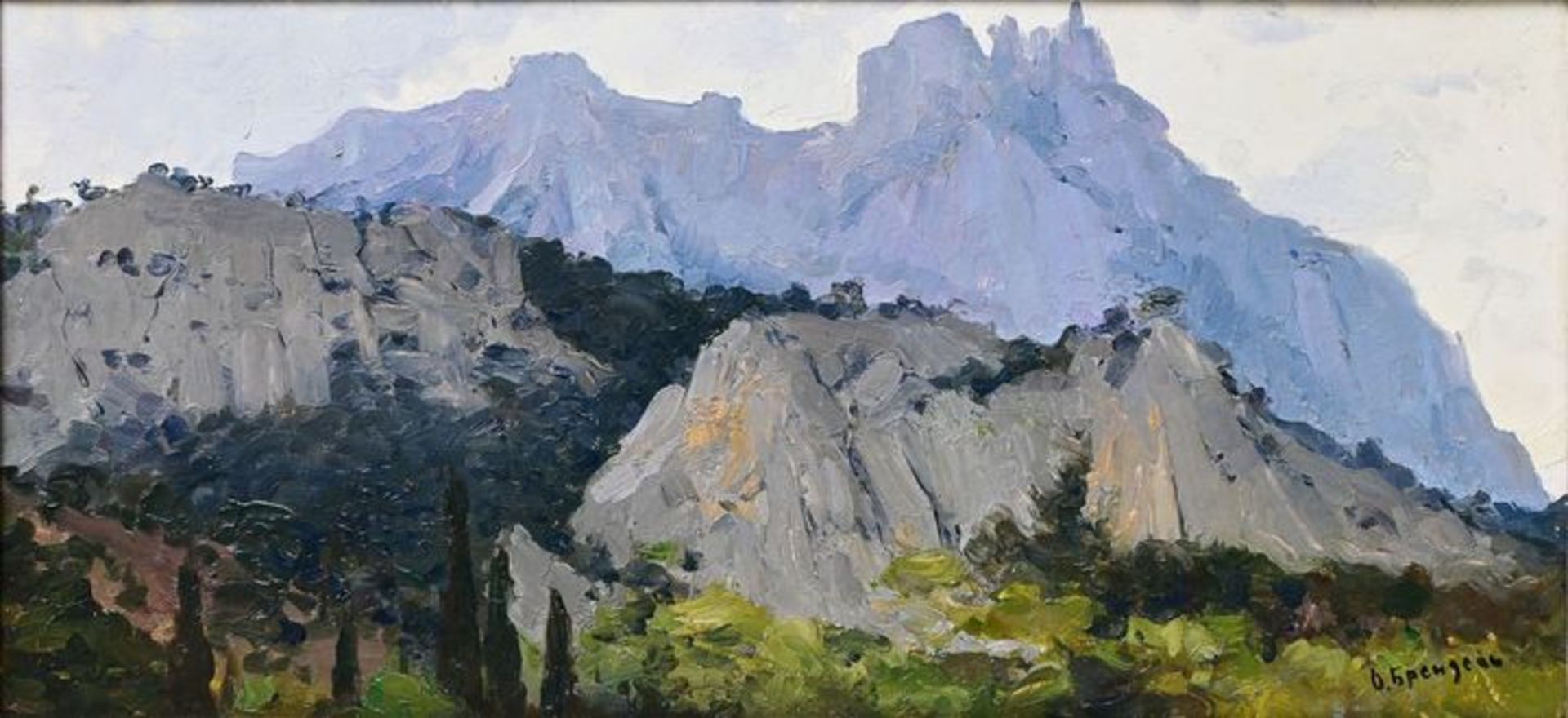 Brendel, Olga, Berglandschaft / Mountain landscape