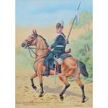 Bungartz, Jean, Gouache, Kavallerie / Cavalry