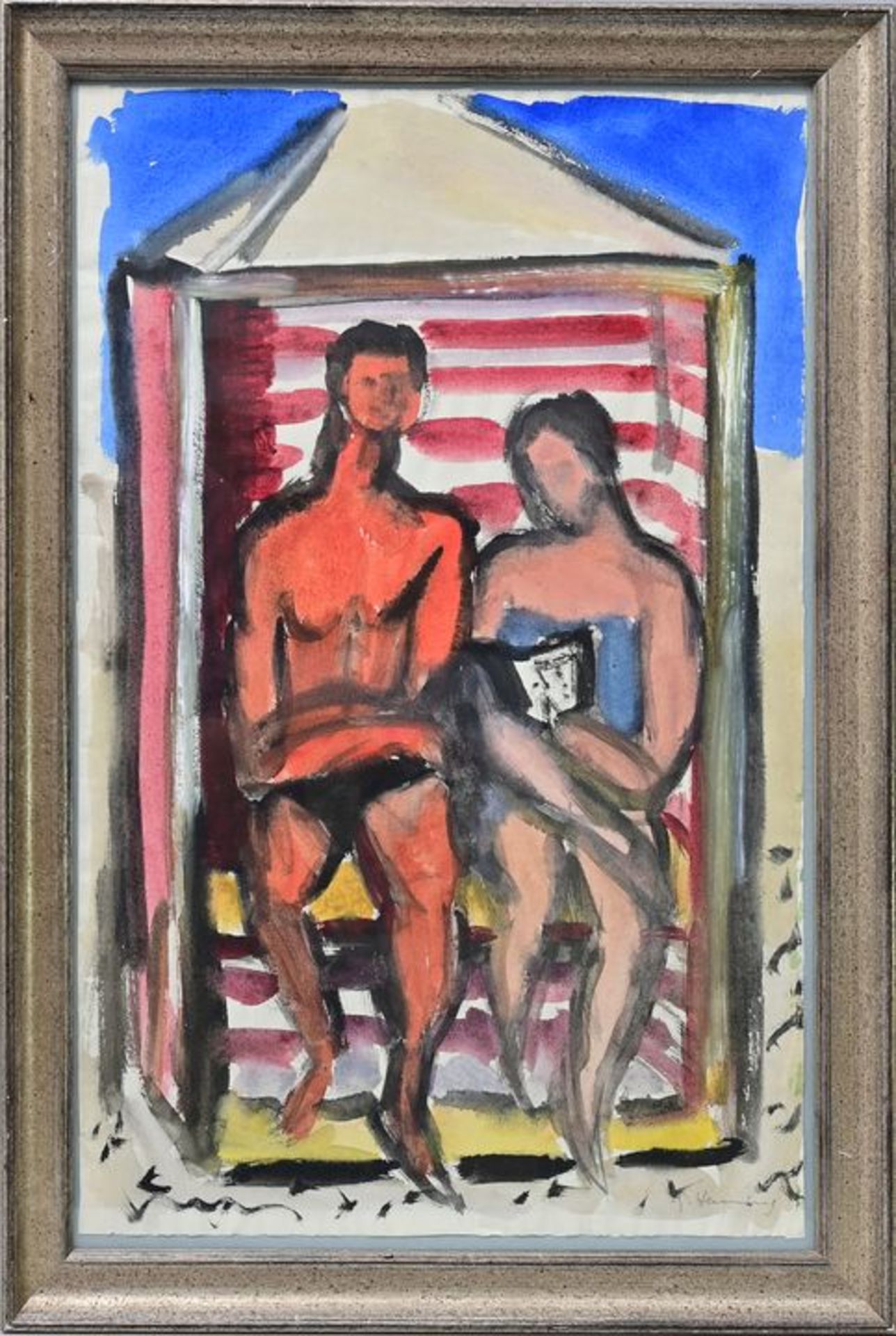 Im Strandkorb/ couple at the beach - Image 4 of 5