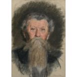 Wollanke, Elly Herrenportrait / Portrait of a man, pastel