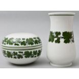 Dose und Vase, Meissen / Box and vase, Meissen