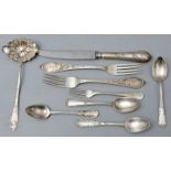 Konvolut Besteckteile/ silver cutlery