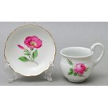 Mokkatasse mit Untertasse, Meissen / Moccha cup with saucer