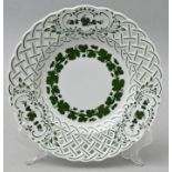 Kleiner Durchbruchteller, Meissen / Small perforated plate, Meissen