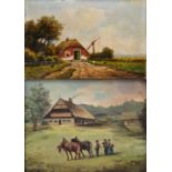 Zwei kleine Landschaftsbilder/ two landscape paintings