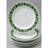 Sechs Abendbrotteller, Meissen / Six plates, Meissen