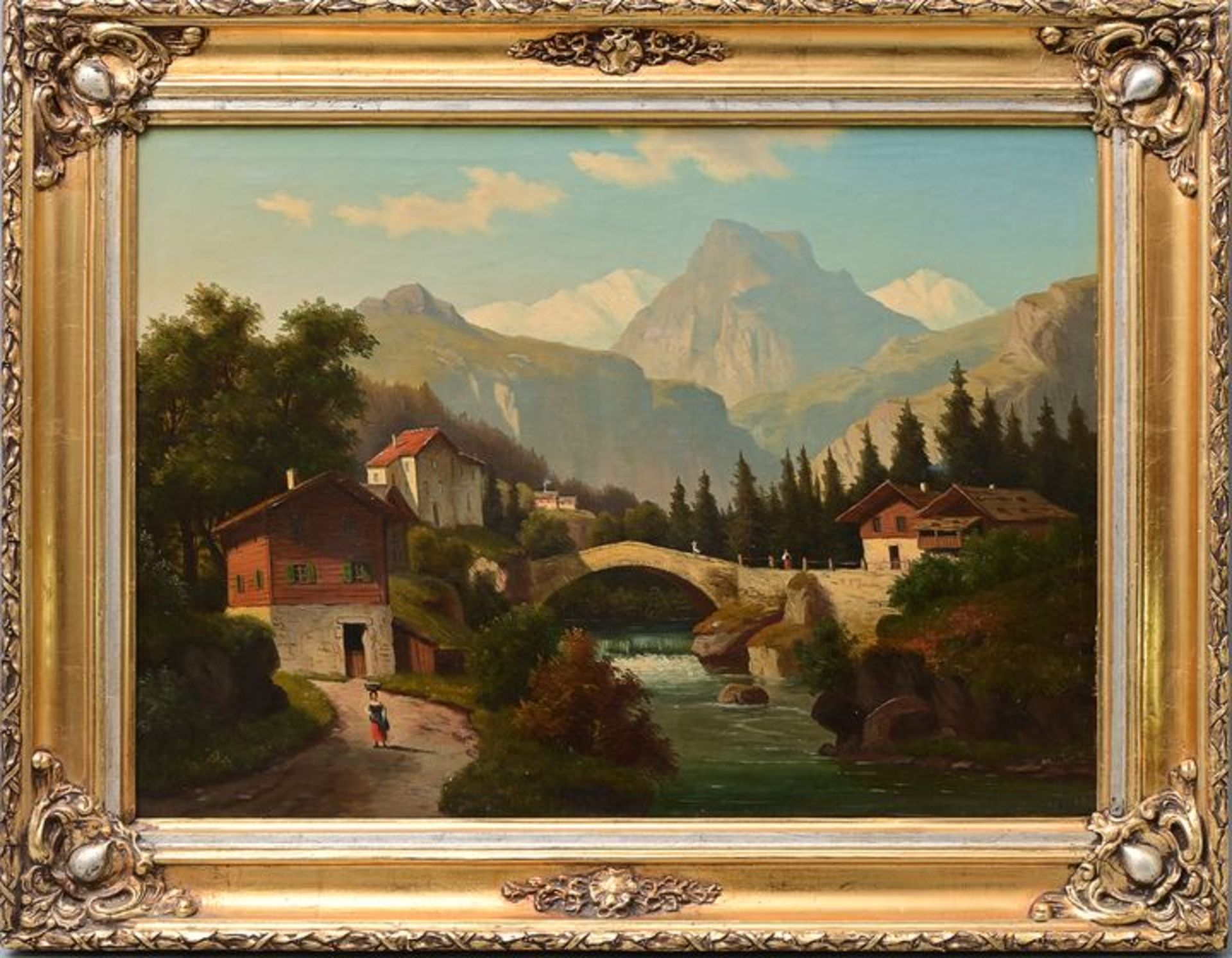 Lotz, Alpenszene / Lotz, Alpine scenery - Bild 2 aus 5