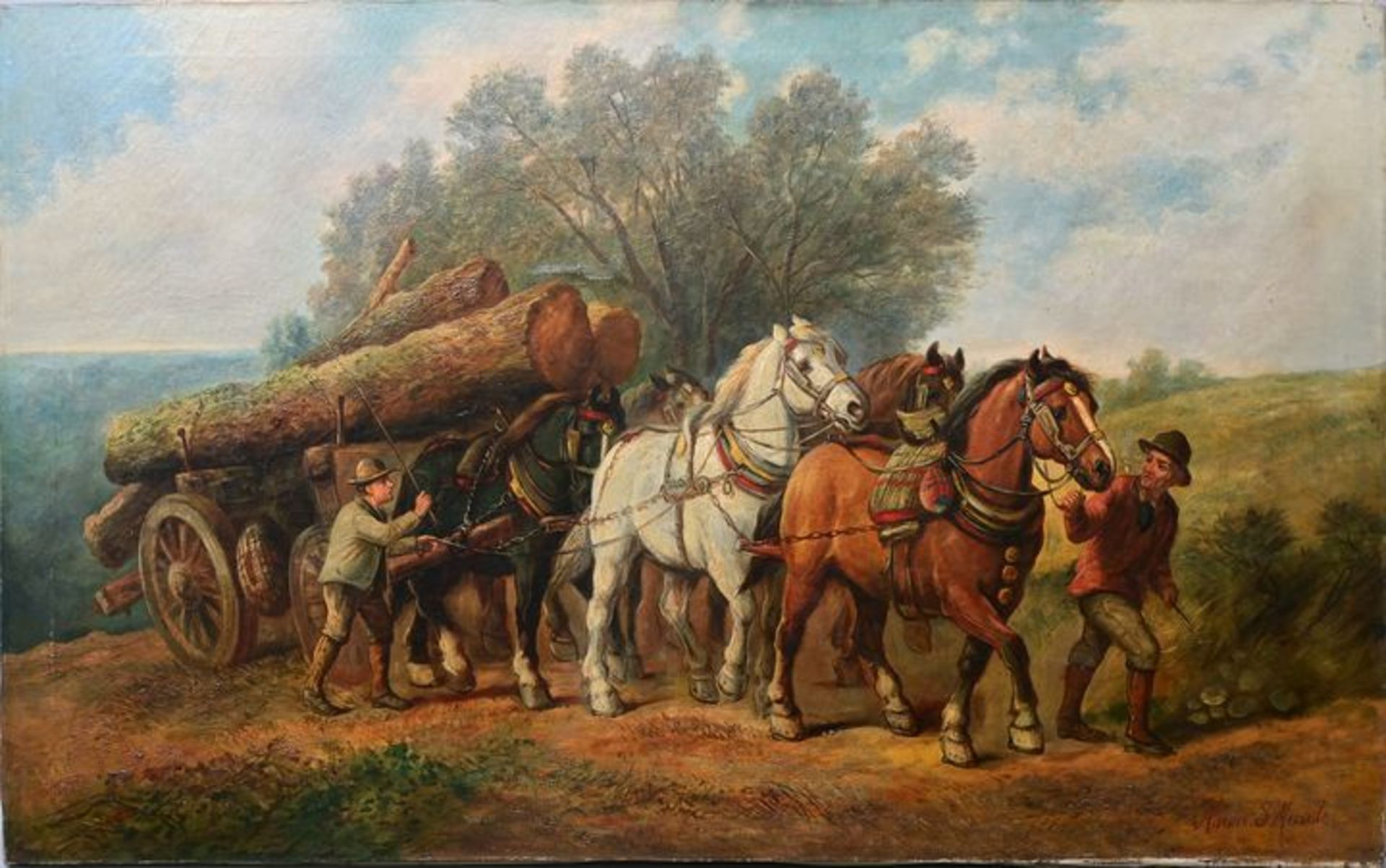 Melville, Pferdegespann / Melville, Horse cart