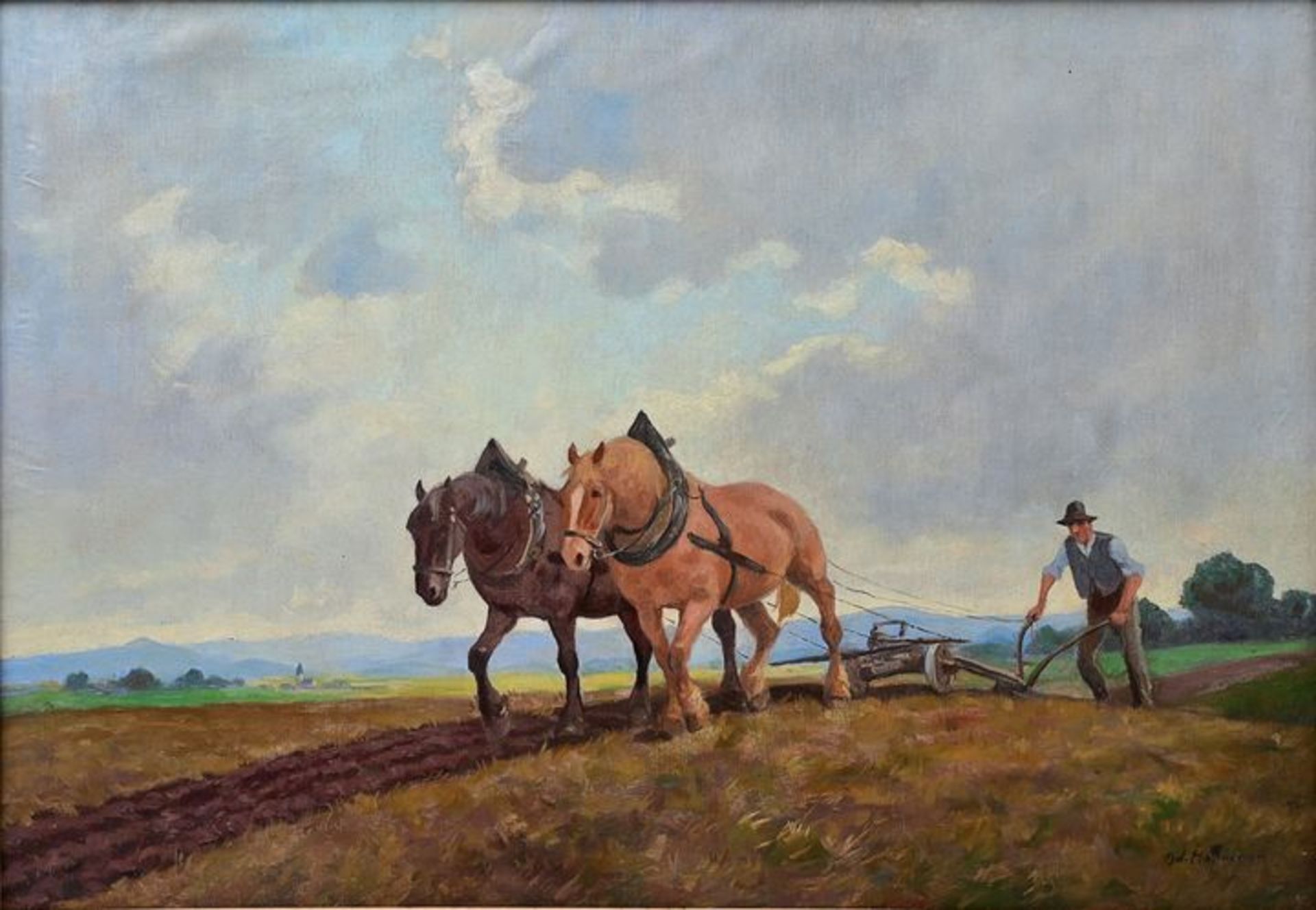 Hoffmann, Landszene / Hoffmann, Rural scene