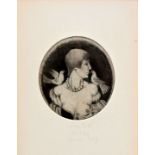 Wulff, Luise Dame mit Tauben / female nude, etching