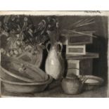 Wollanke Kohle/ Wollanke charcoal drawing