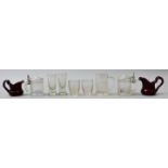 Neun Teile Miniaturglas / Nine pieces miniature glass