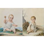 Hennig, Gustav Adolph: Pärchen Kinderbildnisse/ children's portraits