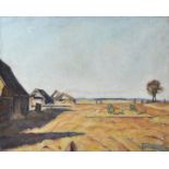 Erich Büttner. Gemälde Russengräber / Painting, Russian graves in front of Willudden