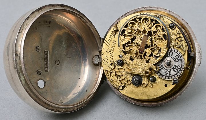 Herrentaschenuhr mit Übergehäuse / Men´s pocket watch with case - Bild 2 aus 5