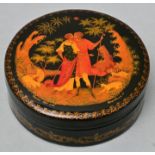 Runde Lackdose / round lacquer box