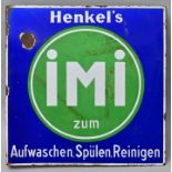 Emailschild Henkel / Enamel sign handle