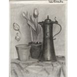 Wollanke Kohle/ Wollanke charcoal drawing