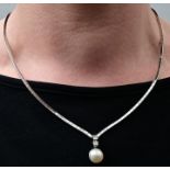 Kette mit Perl-Anhänger/ necklace with pearl pendant