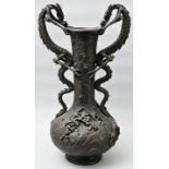 Drachenvase, Bronze / Bronze, vase with dragons