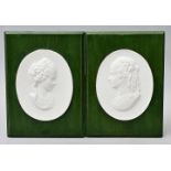 Zwei Reliefbilder, Meissen / Two relief portraits, Meissen