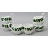 Sechs Tassen, Meissen / Six cups, Meissen