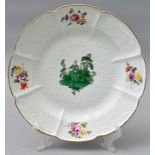 Teller Watteaumalerei/ porcelain plate