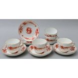 Mokkatassen mit Untertassen, Meissen / Mocha cups with saucers, Meissen