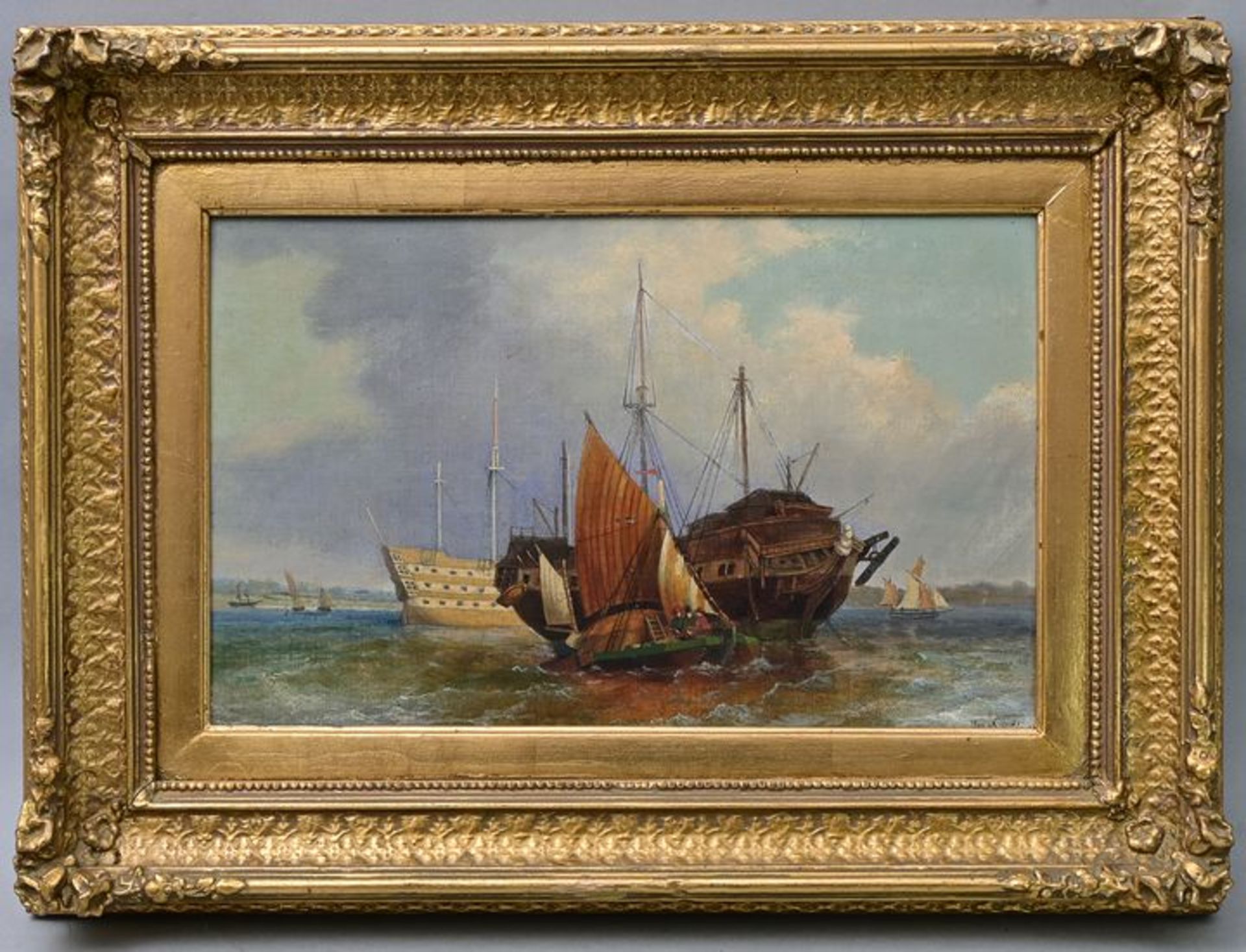 Jacobs, Marinestück / Jacobs, Maritime scene - Bild 4 aus 5