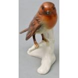 Rotkehlchen/ porcelain bird