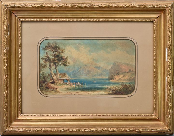 unbekannter Künstler, italienische Landschaft / Italian landscape - Bild 2 aus 3