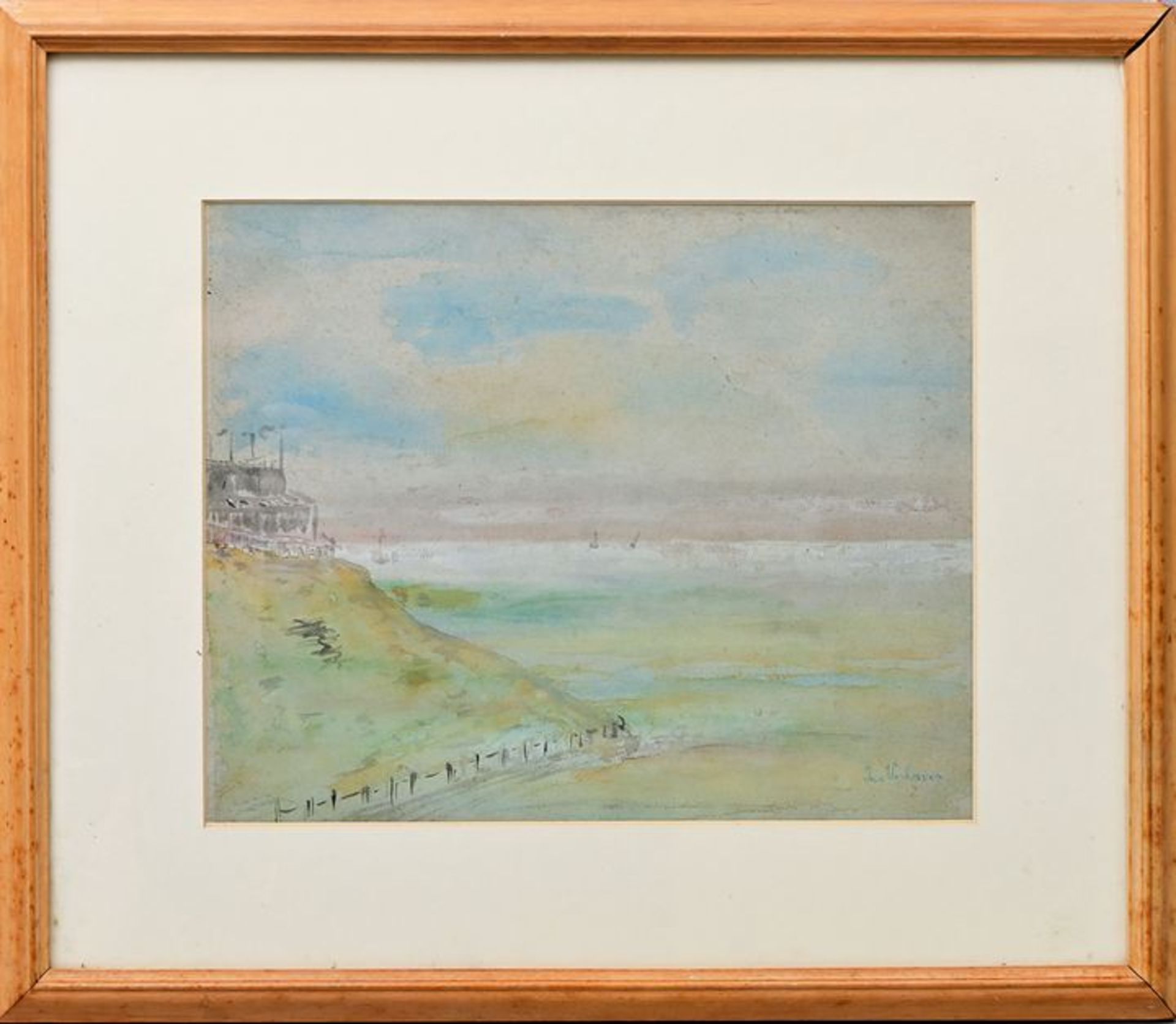 Vanhoeven, Jan, Landschaft / lanscape, water colour - Image 4 of 5