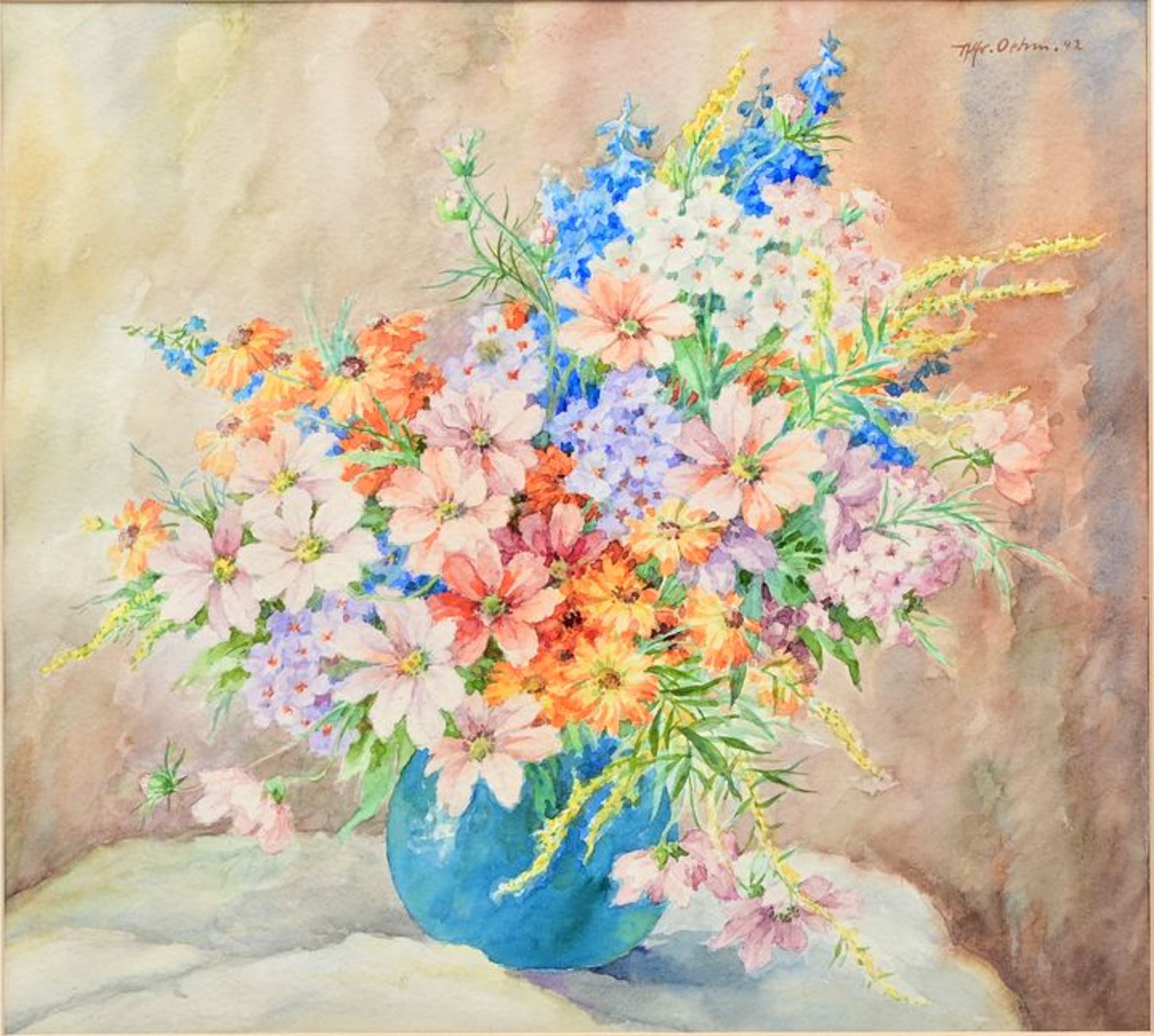 Oehm, Blumenstilleben / Flower still life