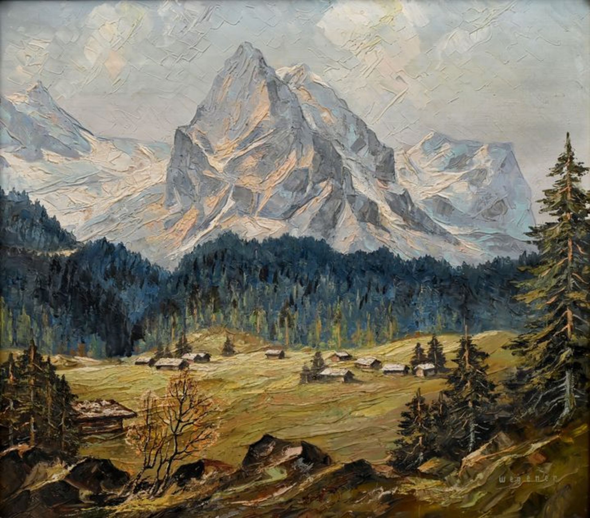 Alpenstück / Landscape painting