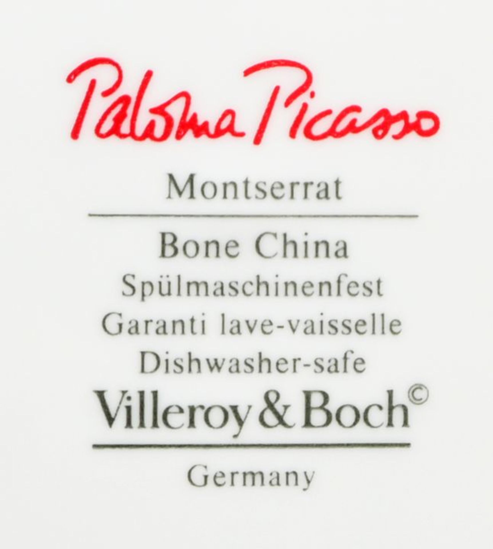 Gr. Restservice, Villeroy & Boch, Paloma Picasso / Remaining service - Bild 3 aus 3