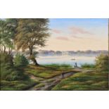 Monogrammist SN, Landschaft mit Wasserschloss / Lanscape