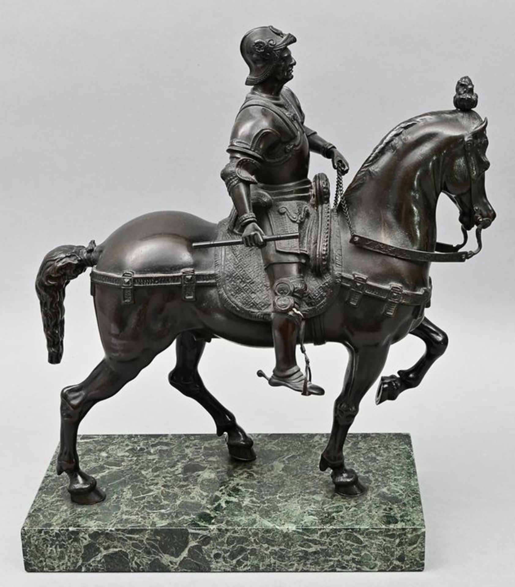 Reiterstandbild Bartolomeo Colleoni / bronze figure - Image 5 of 5