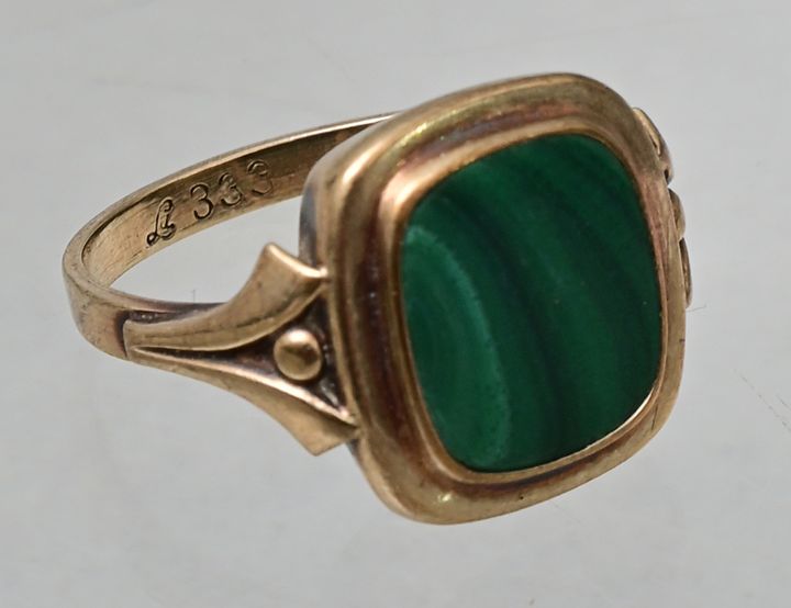 Ring mit Malachit/ malachite ring